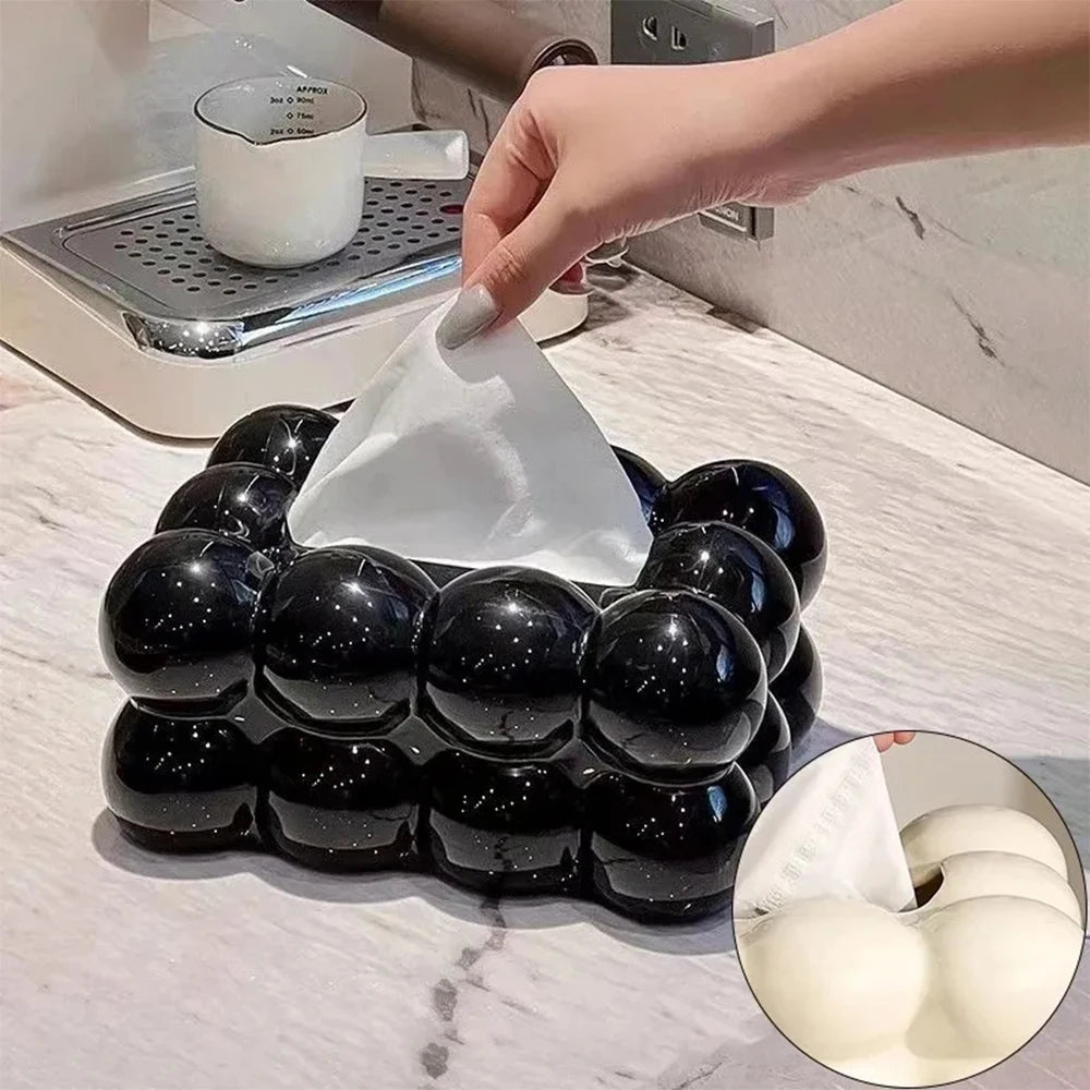 Cloud Design Tissue Box Modern Desktop & Car Paper Holder