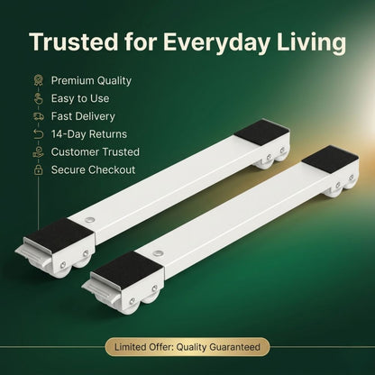 Extendable Appliance Rollers Refrigerator Heavy Duty, Washing Machine Stand Wheels Fridge Appliance Dolly Movers
