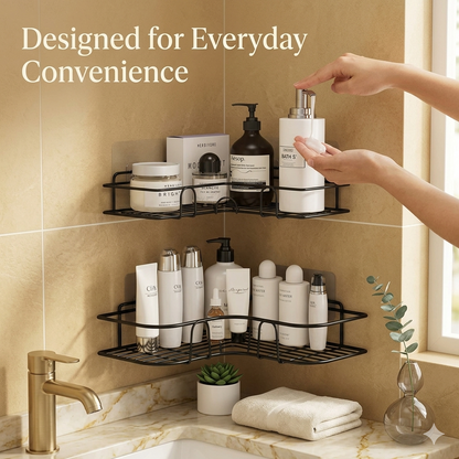 Shower & Kitchen Organizer Wall Shelf
